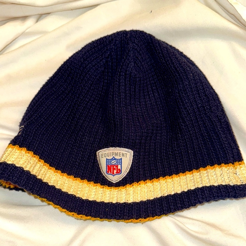 NFL Equipment Knit Chargers reversible Beanie.